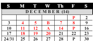 District School Academic Calendar for Saginaw Arts And Sciences Academy for December 2023