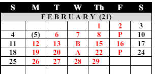 District School Academic Calendar for Saginaw Arts And Sciences Academy for February 2024