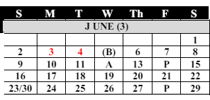 District School Academic Calendar for Saginaw Arts And Sciences Academy for June 2024