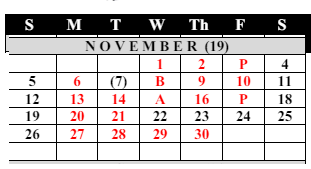 District School Academic Calendar for Saginaw Arts And Sciences Academy for November 2023