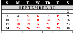 District School Academic Calendar for Saginaw Arts And Sciences Academy for September 2023