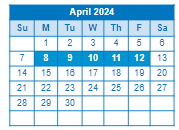 District School Academic Calendar for Four Seasons Elementary for April 2024