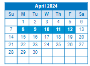 District School Academic Calendar for Ramsey Junior High for April 2024