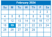 District School Academic Calendar for Rondo Learning Center for February 2024