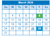 District School Academic Calendar for Ramsey Junior High for March 2024