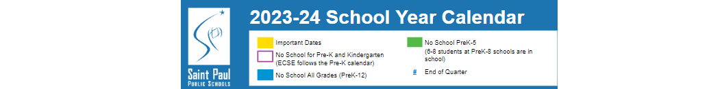 District School Academic Calendar for Four Seasons Elementary
