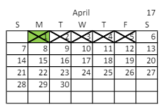 District School Academic Calendar for Horizonte Instr & Trn Ctr for April 2024