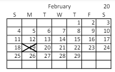 District School Academic Calendar for Horizonte Instr & Trn Ctr for February 2024