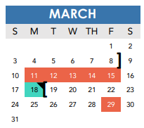 District School Academic Calendar for Wm B Travis Elementary for March 2024