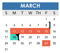 District School Academic Calendar for Bowden Elementary School for March 2024