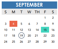 District School Academic Calendar for Charles Graebner Elementary School for September 2023