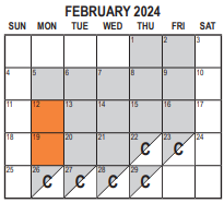 District School Academic Calendar for Wilson Elementary for February 2024