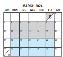 District School Academic Calendar for North Verdemont Elementary for March 2024