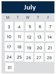 District School Academic Calendar for Drew Elementary for July 2023