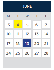 District School Academic Calendar for Swett Elementary School for June 2024