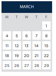 District School Academic Calendar for Wells High School for March 2024