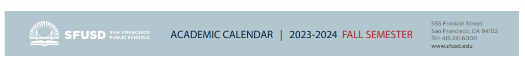 District School Academic Calendar for Balboa High
