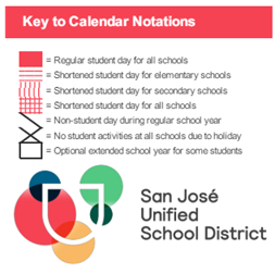 District School Academic Calendar Legend for Bachrodt (walter L.) Elementar