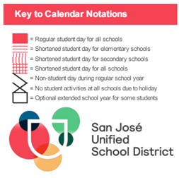 District School Academic Calendar Legend for Pioneer High