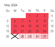 District School Academic Calendar for River Glen School for May 2024