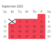 District School Academic Calendar for Bachrodt (walter L.) Elementar for September 2023