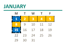 District School Academic Calendar for El Sereno Alternative EDUC. (ALTERN.) for January 2024