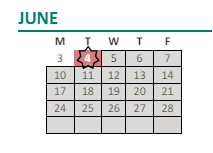 District School Academic Calendar for Carriage Drive Elementary for June 2024