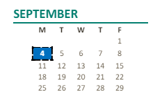 District School Academic Calendar for El Sereno Alternative EDUC. (ALTERN.) for September 2023