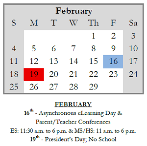 District School Academic Calendar for Charles N Scott Middle School for February 2024