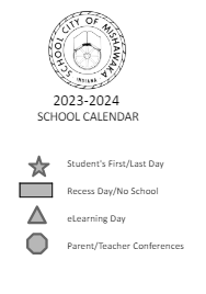 District School Academic Calendar Legend for Joint Service Campus Program