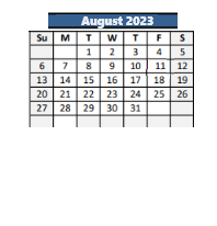 District School Academic Calendar for As #1 (pinehurst) K-8 for August 2023