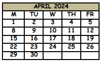 District School Academic Calendar for Sterling Park Elementary School for April 2024