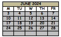 District School Academic Calendar for Pine Crest Elementary School for June 2024