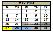 District School Academic Calendar for South Seminole Middle School for May 2024