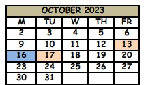 District School Academic Calendar for Sterling Park Elementary School for October 2023