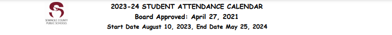 District School Academic Calendar for Sterling Park Elementary School