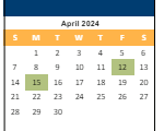 District School Academic Calendar for Indian Hills Middle for April 2024