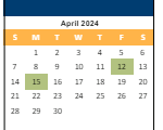 District School Academic Calendar for Apache Elem for April 2024
