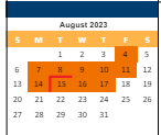 District School Academic Calendar for Prairie Elem for August 2023