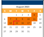 District School Academic Calendar for Apache Elem for August 2023