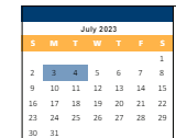 District School Academic Calendar for Apache Elem for July 2023