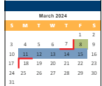 District School Academic Calendar for Apache Elem for March 2024