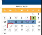 District School Academic Calendar for South Park Elem for March 2024