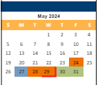 District School Academic Calendar for Shawnee Mission East High for May 2024
