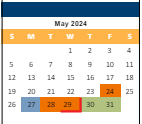 District School Academic Calendar for Apache Elem for May 2024