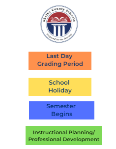 District School Academic Calendar Legend for Inverness Elementary School