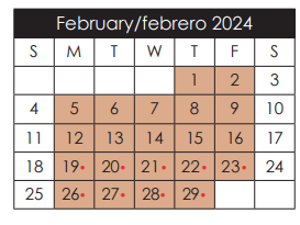 District School Academic Calendar for Capt Walter E Clarke Middle for February 2024