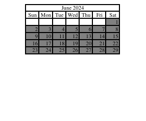 District School Academic Calendar for Corydon Intermediate School for June 2024