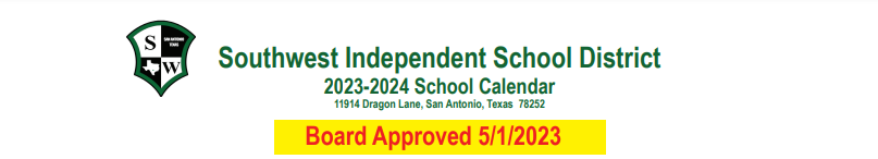 District School Academic Calendar for Hidden Cove Elementary