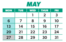 District School Academic Calendar for Browne Elementary for May 2024